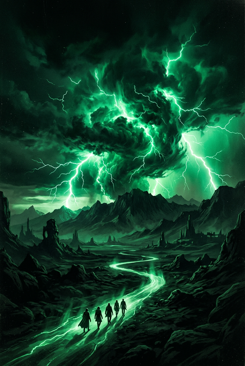 Generated sample poster for the invented film Orage Vert