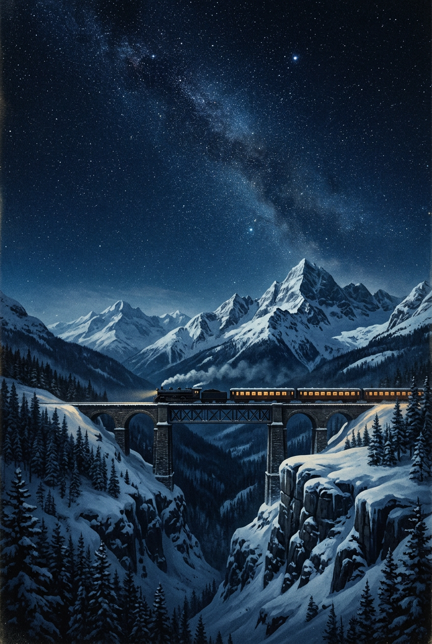 Generated sample poster for the invented film Last Express